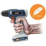 Blue Ridge Cordless Drill Driver 12V, Electric Screwdriver with Charger, 13pcs Accessory Kit