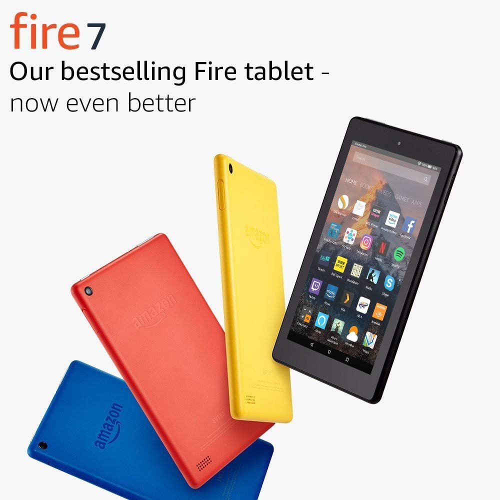 Amazon Kindle Fire 7 with Alexa, 8GB, 7" Display - Black