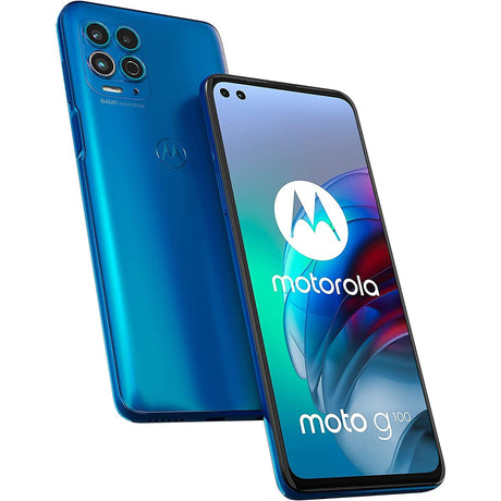 Motorola Moto G100 Unlocked Smartphone 128GB Iridescent Sky - Refurbished Excellent