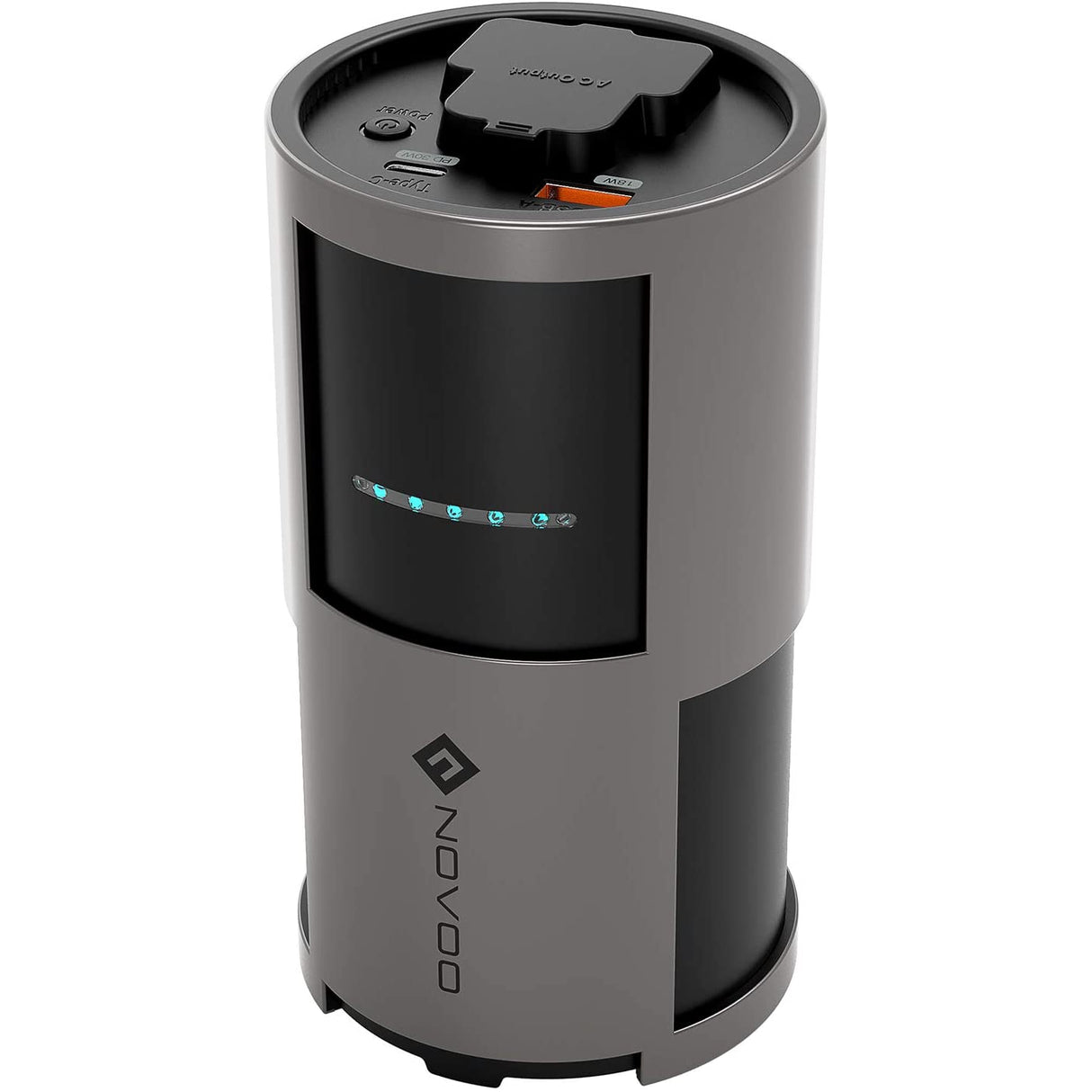 Novoo Power Bank with AC Outlet, 81W Portable Charger 22500mAh with USB C Port, USB 3.0 Quick Charge Port & UK Plug Port