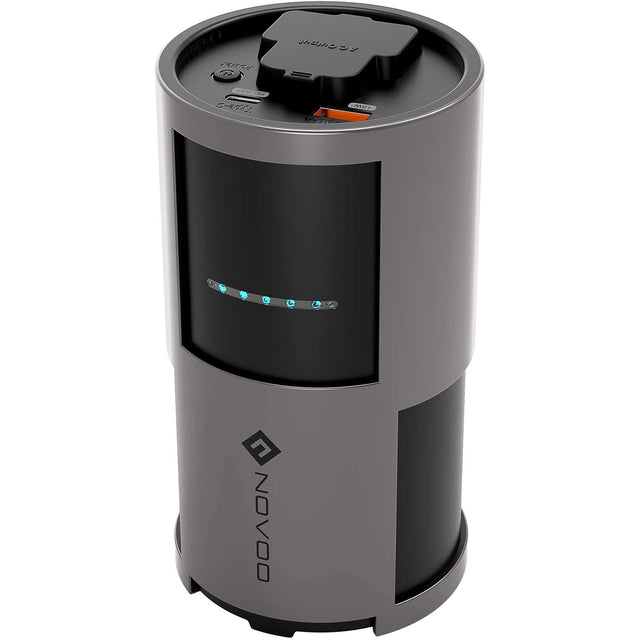 Novoo Power Bank with AC Outlet, 81W Portable Charger 22500mAh with USB C Port, USB 3.0 Quick Charge Port & UK Plug Port