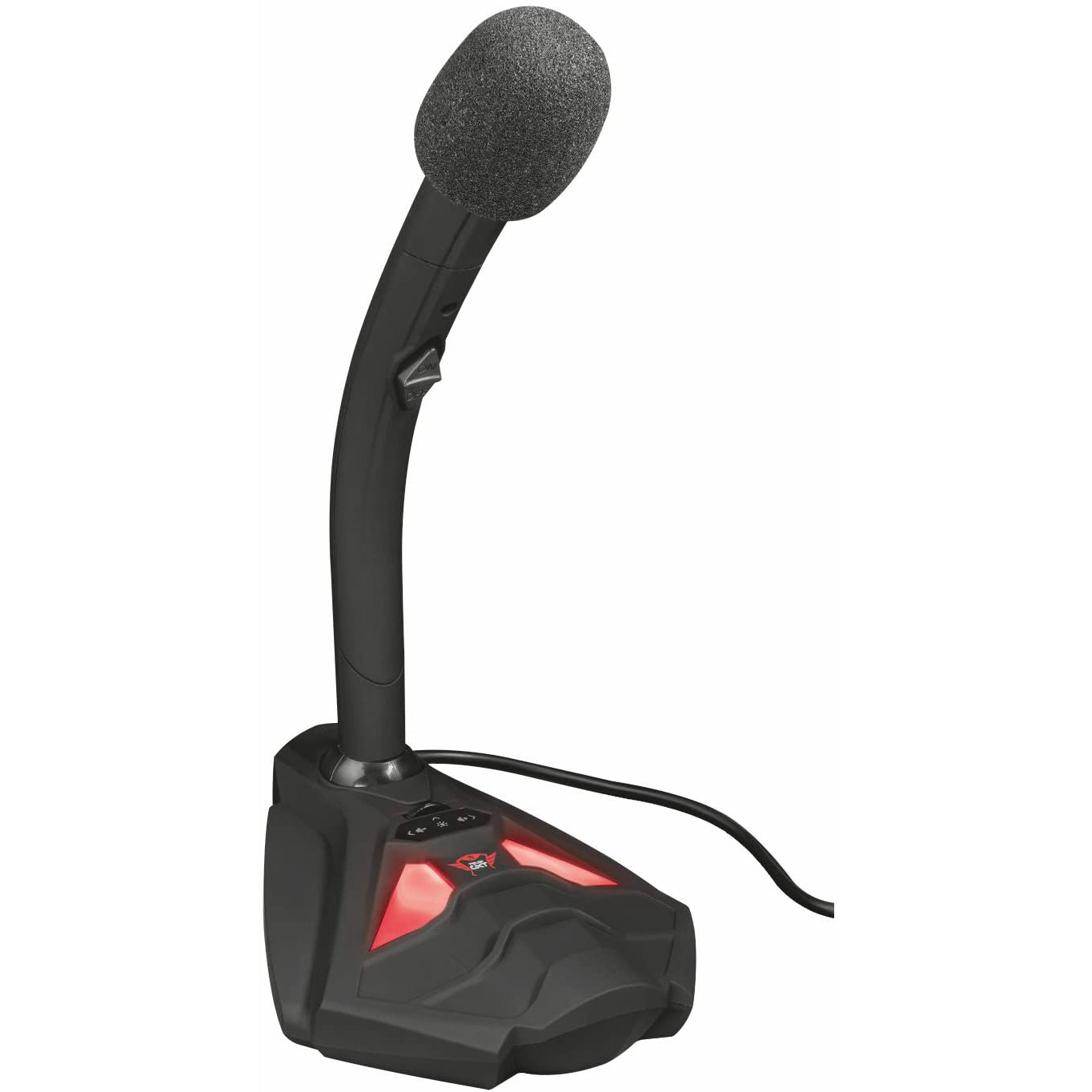 Trust Gaming Reyno Streaming Pack in Black and Red, USB Microphone and Webcam