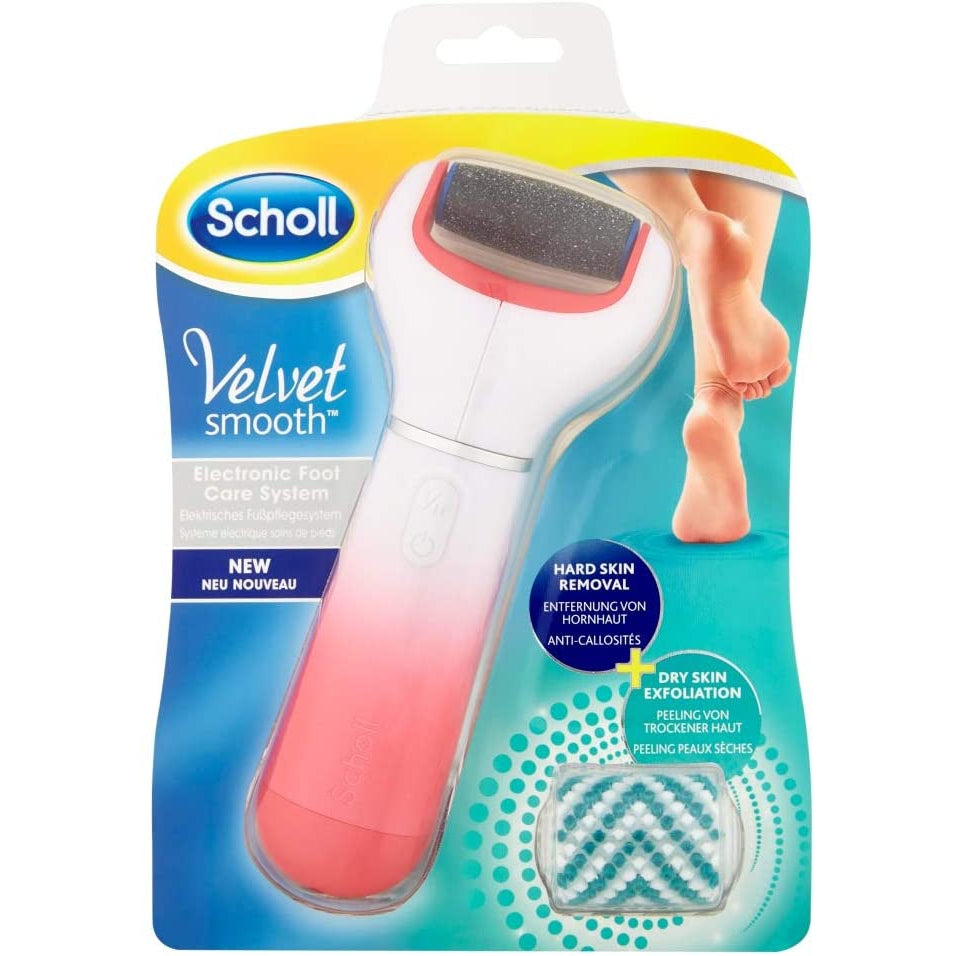Scholl Velvet Smooth Electronic Foot File - Pink