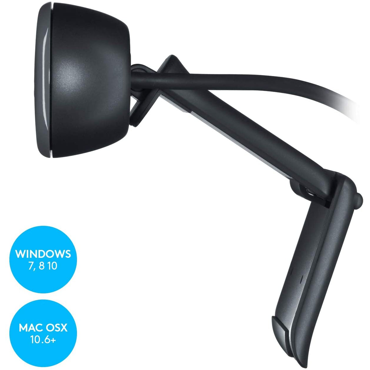 Logitech C270 HD Webcam - Black