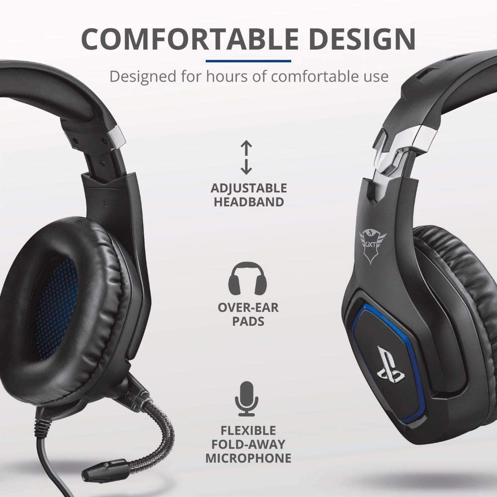 Trust Gaming GXT 488 Forze Gaming Headset for PS4 - Black and Blue