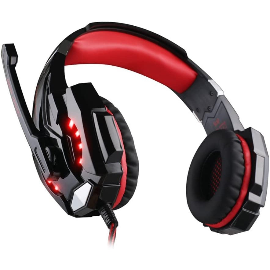 Kotion Each G9000 Gaming Headset with Mic and LED - Black/Red