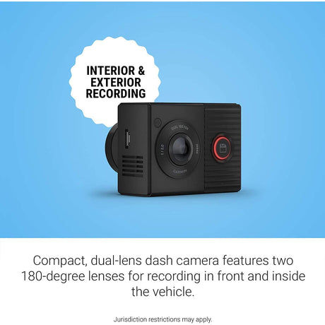 Garmin Dash Cam Tandem Compact Dual-Lens Dash Camera