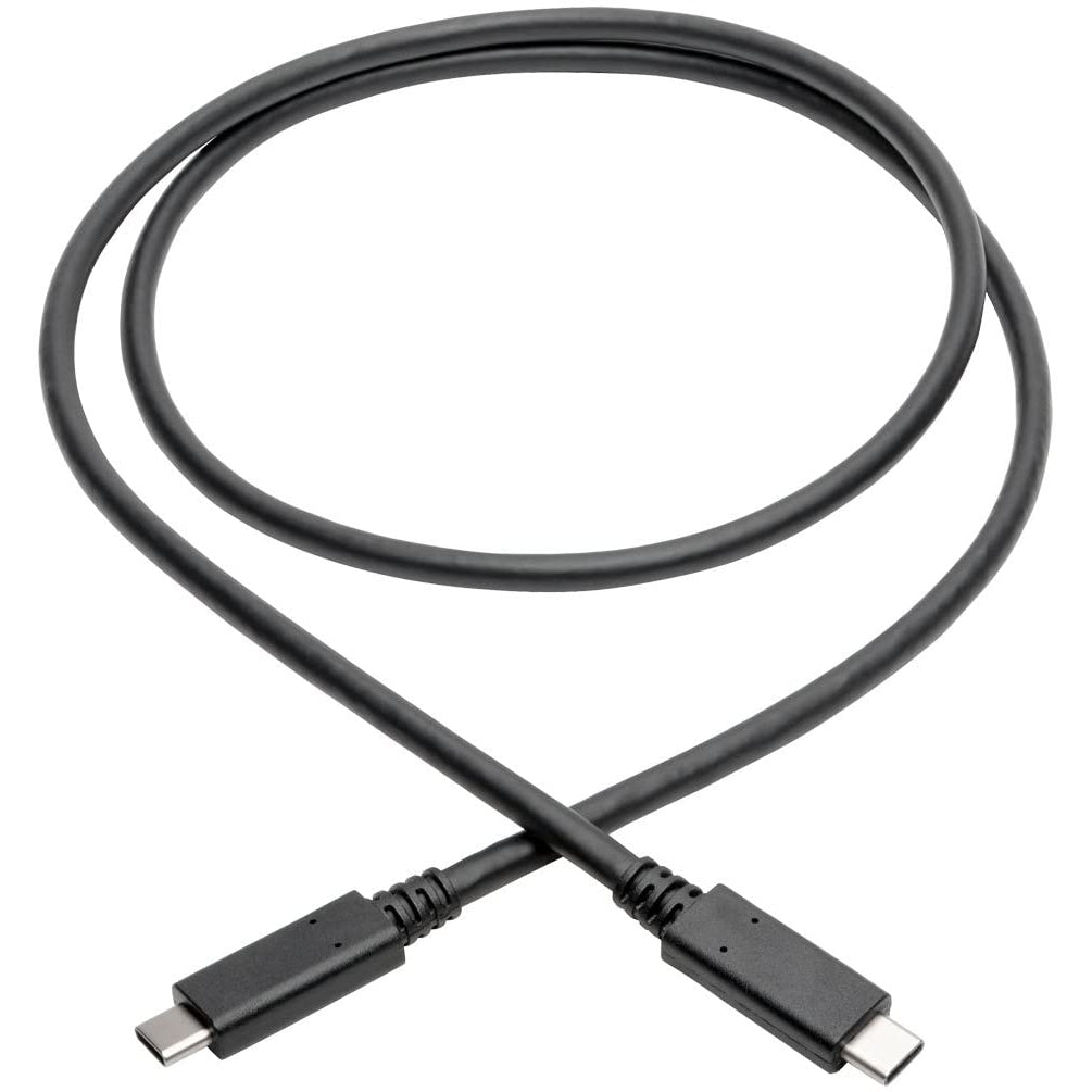 Tripp Lite USB 3.1 Gen 2 Cable 10 Gbps USB-C Type-C, 5A, 20V, Thunderbolt 3, 3ft