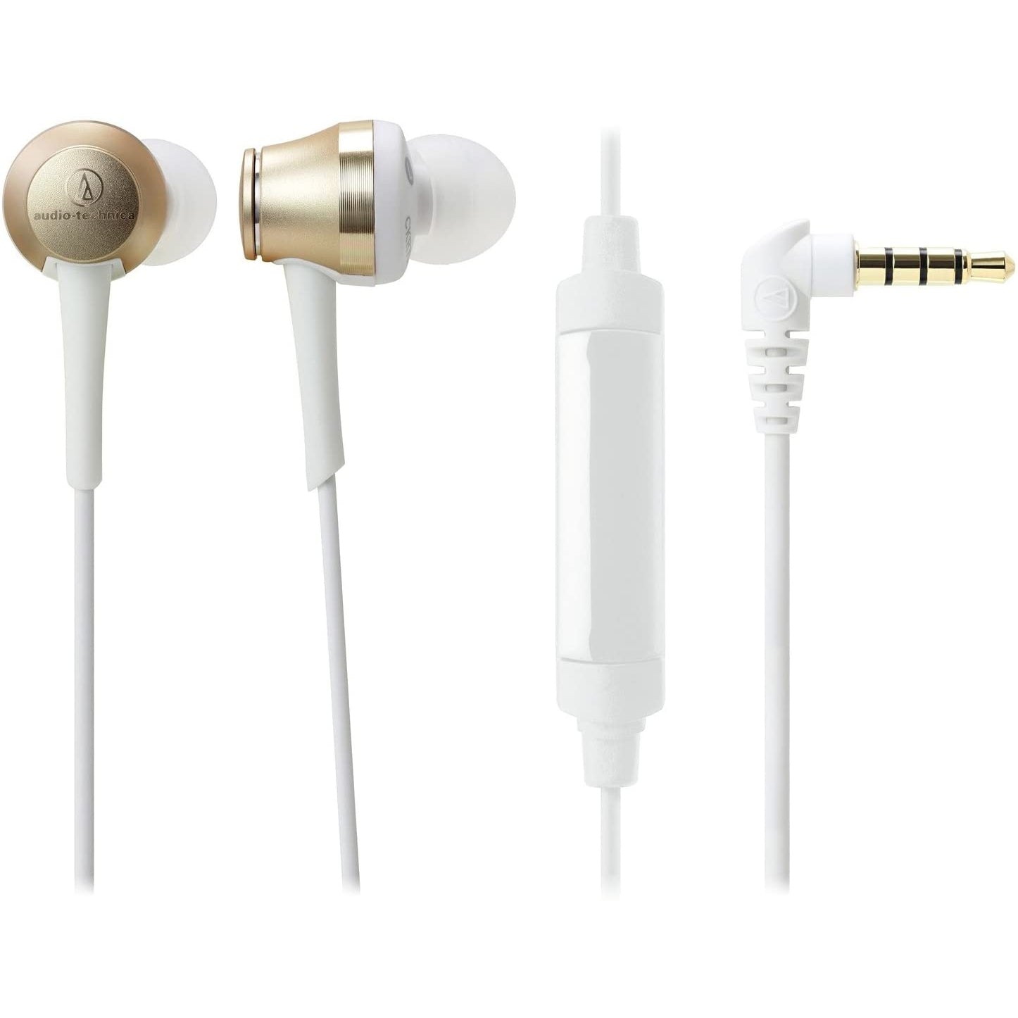 Audio Technica CKR70 Earphones - Gold and White