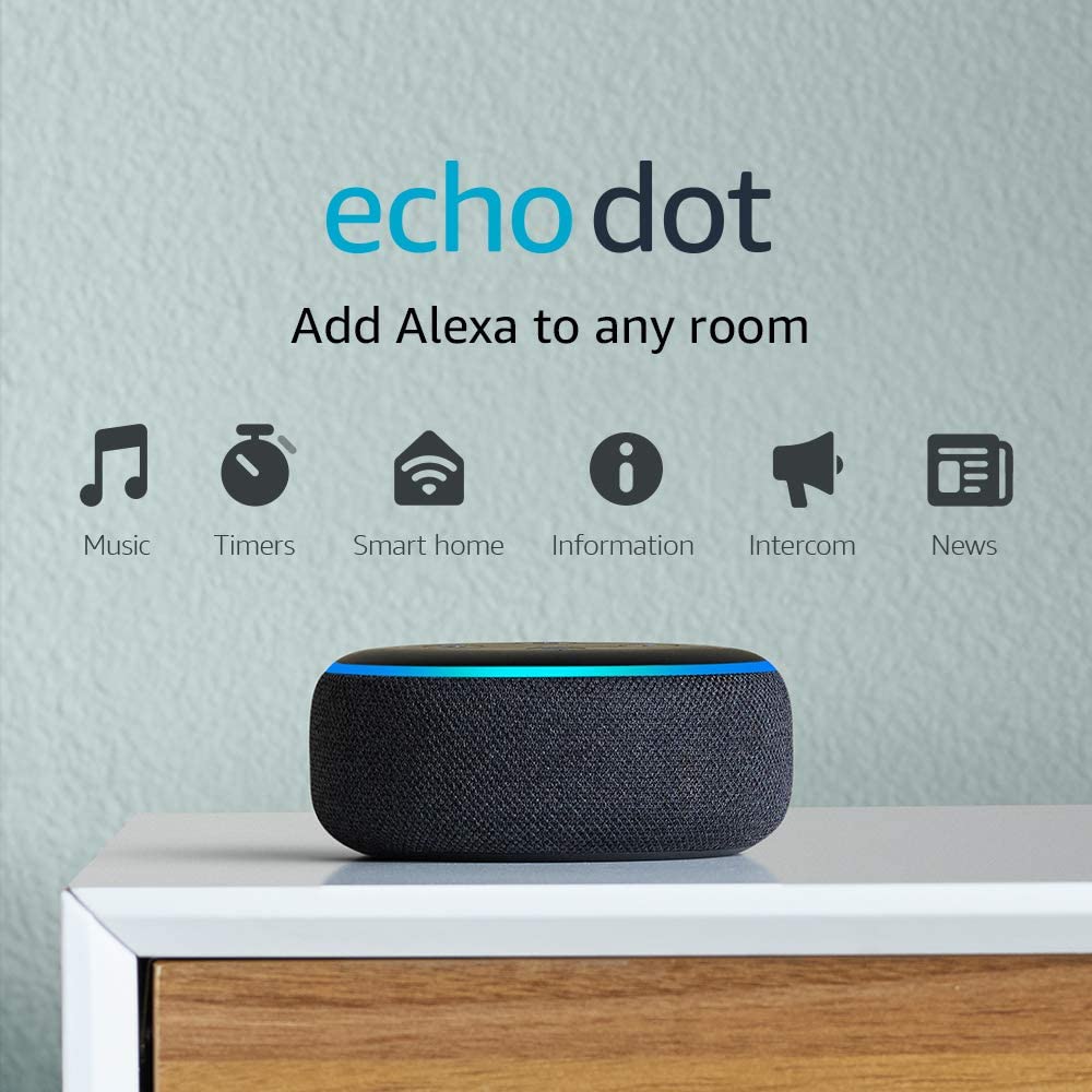 Amazon Echo Dot Smart Speaker with Alexa 3rd Gen