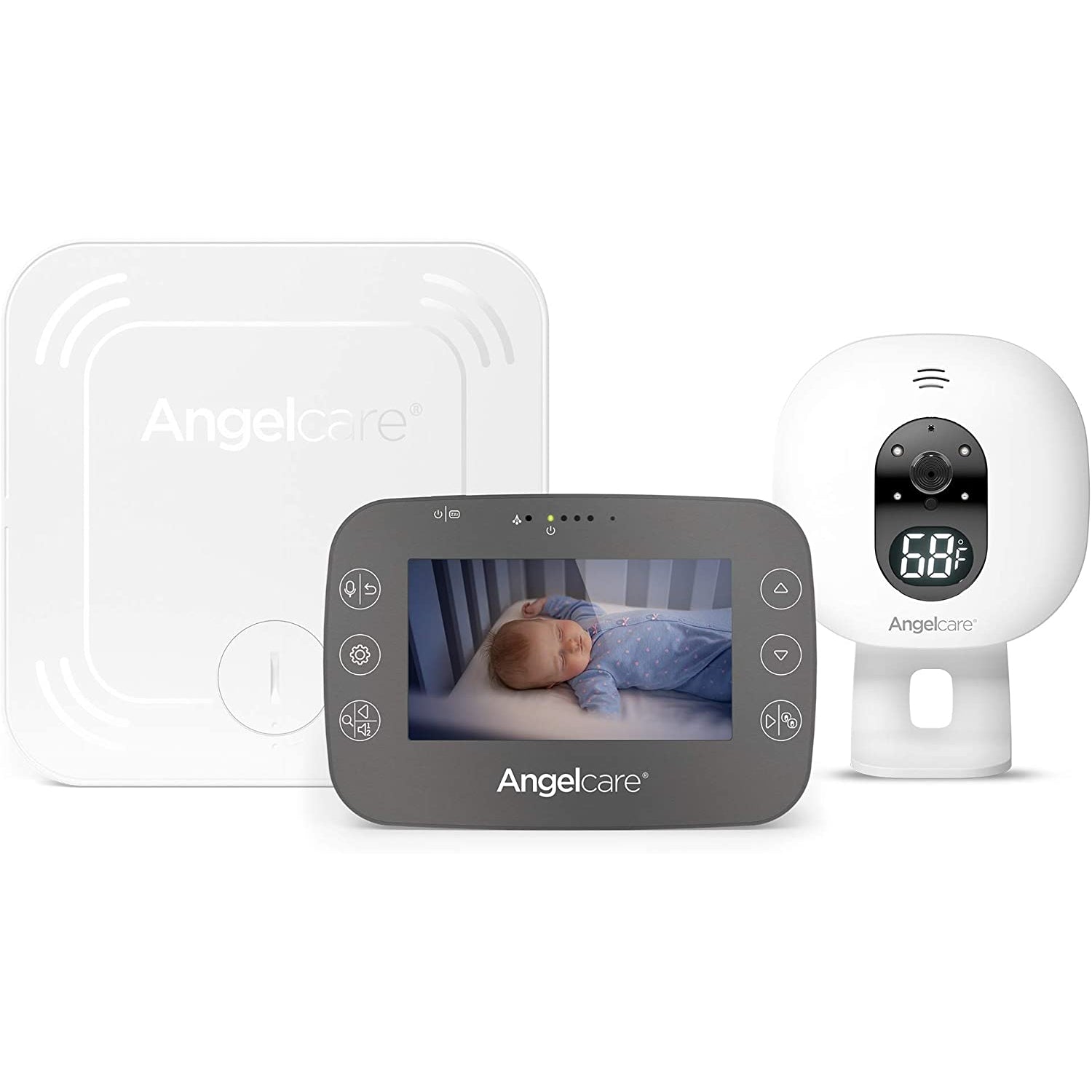 Angelcare AC337 Baby Movement Monitor with Video - White