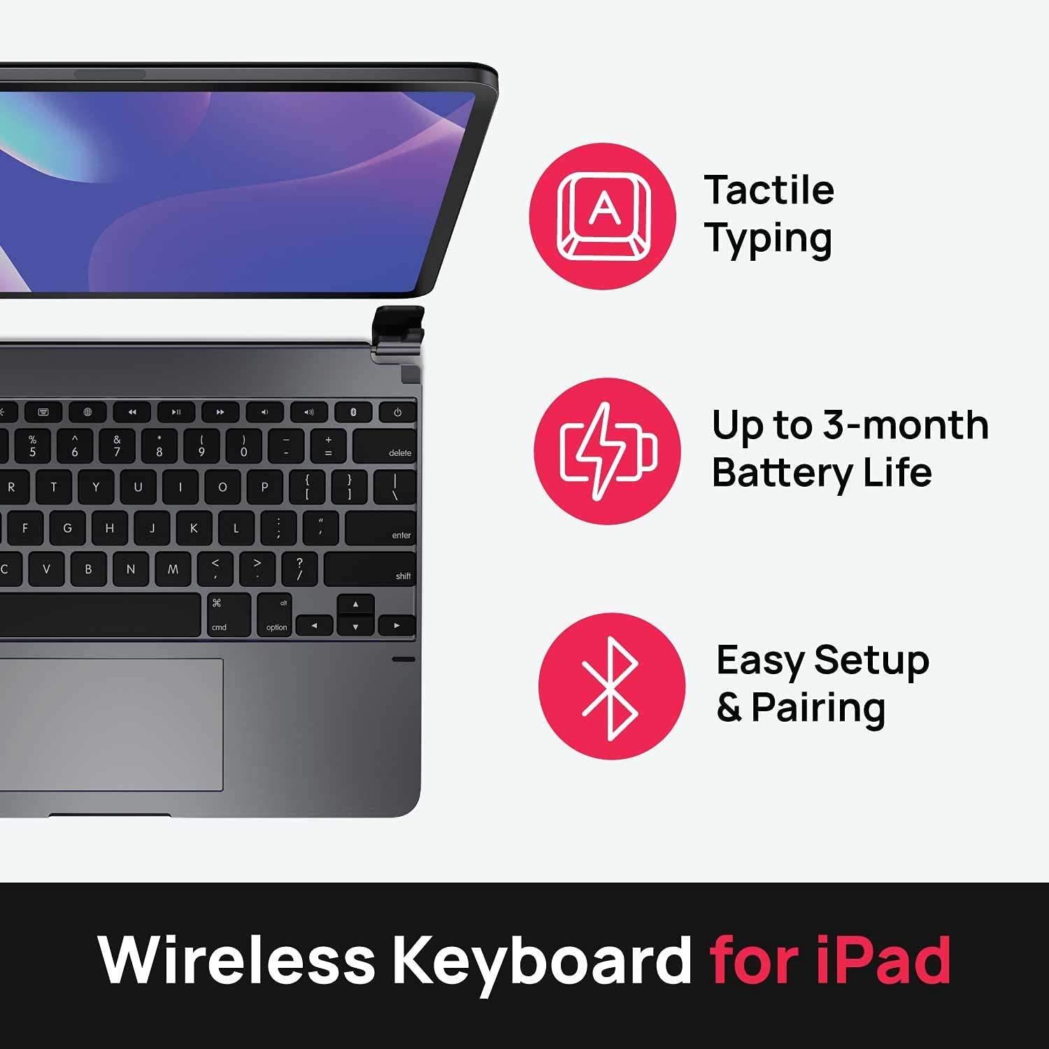 Brydge Pro+ Wireless Keyboard with Trackpad for iPad Pro 12.9" & 11"