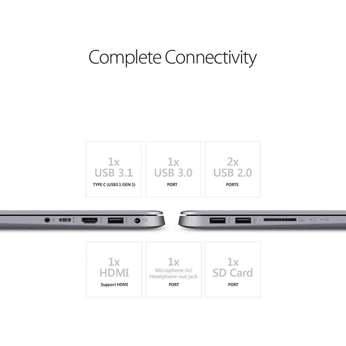 Asus VivoBook X510UA-EJ1235T 15.6" Laptop - Intel Core i7, 4GB RAM, 1TB - Grey