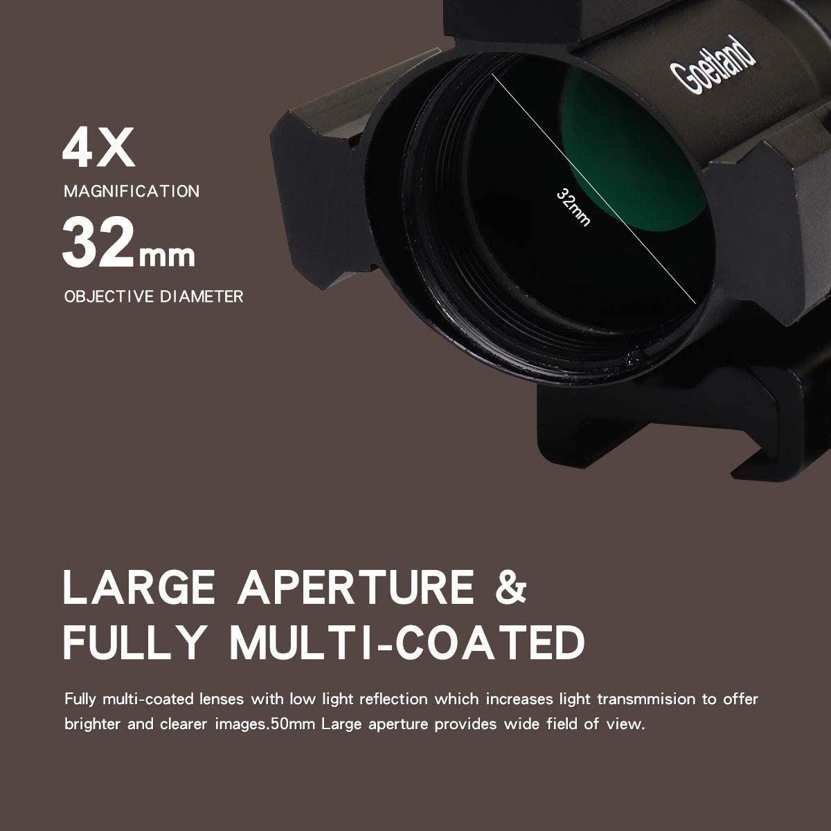 Goetland 4x32 Compact Rifle Scope