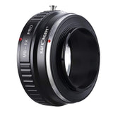 K&F Concept Lens Mount Adapter with Light-reducing Paint for MD Minolta MD MC Rokkor Lens to Fujifilm FX Mount Camera Body