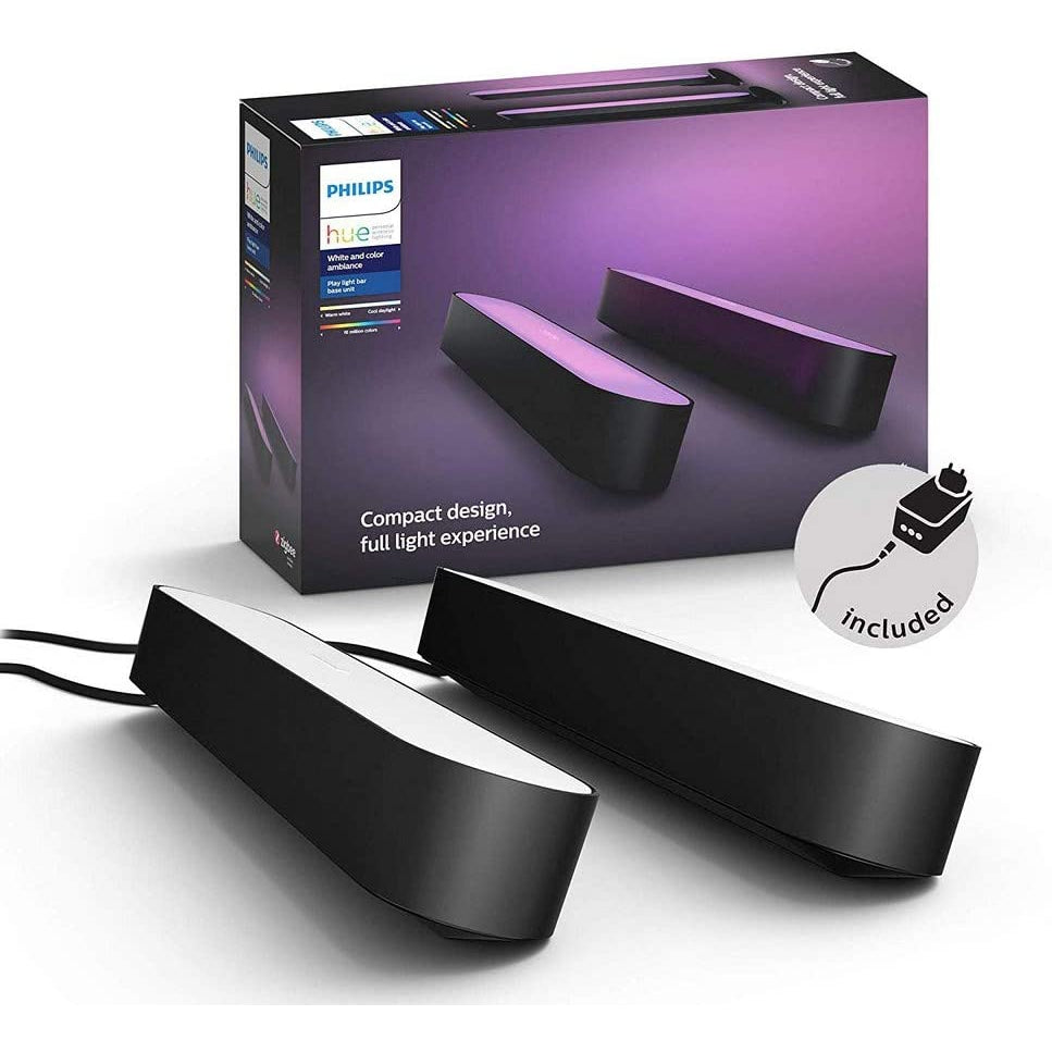 Philips Hue Play White and Colour Ambiance Smart Light Bar Double Pack Base Unit