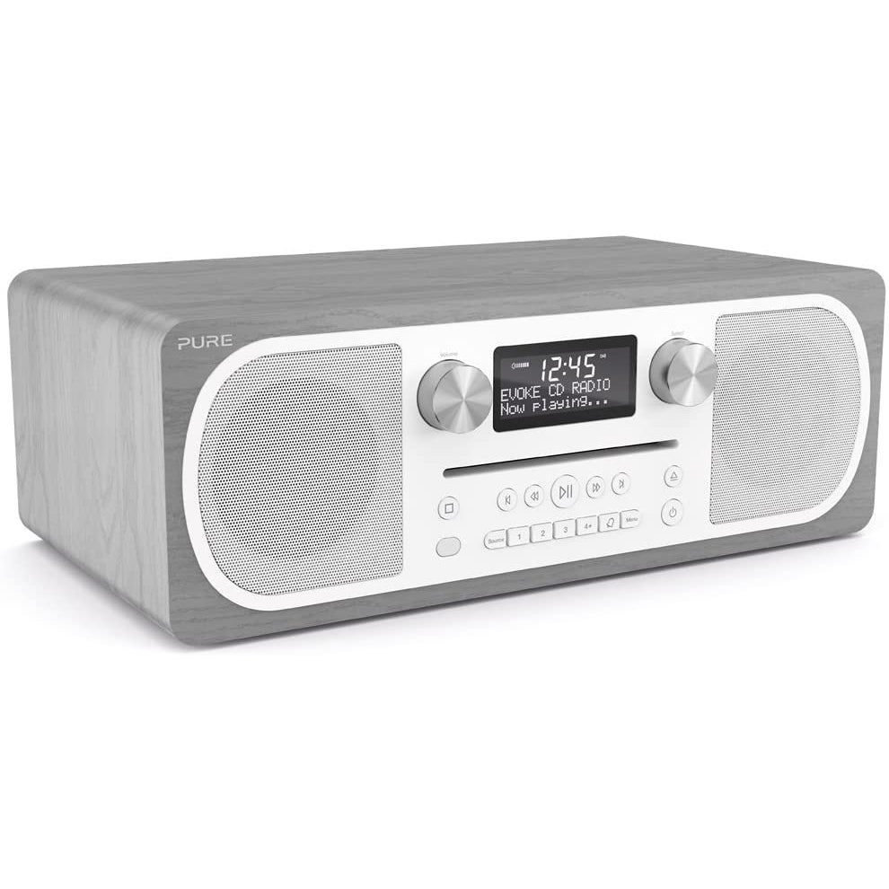 Pure Evoke CD-6 All-in-One Music System with DAB/DAB+/FM - Grey Oak