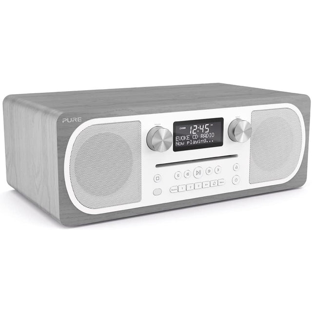 Pure Evoke CD-6 All-in-One Music System with DAB/DAB+/FM - Grey Oak