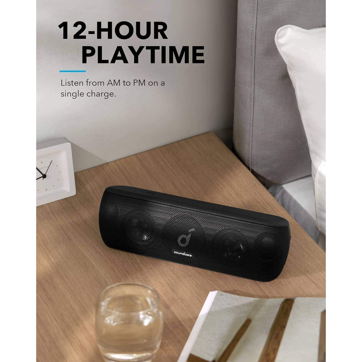 Soundcore Motion+ Bluetooth Speaker with Hi-Res 30W Audio, BassUp, Extended Bass and Treble