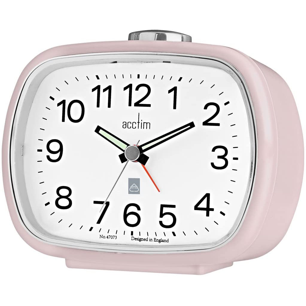 Acctim Camille Alarm Clock - Pink