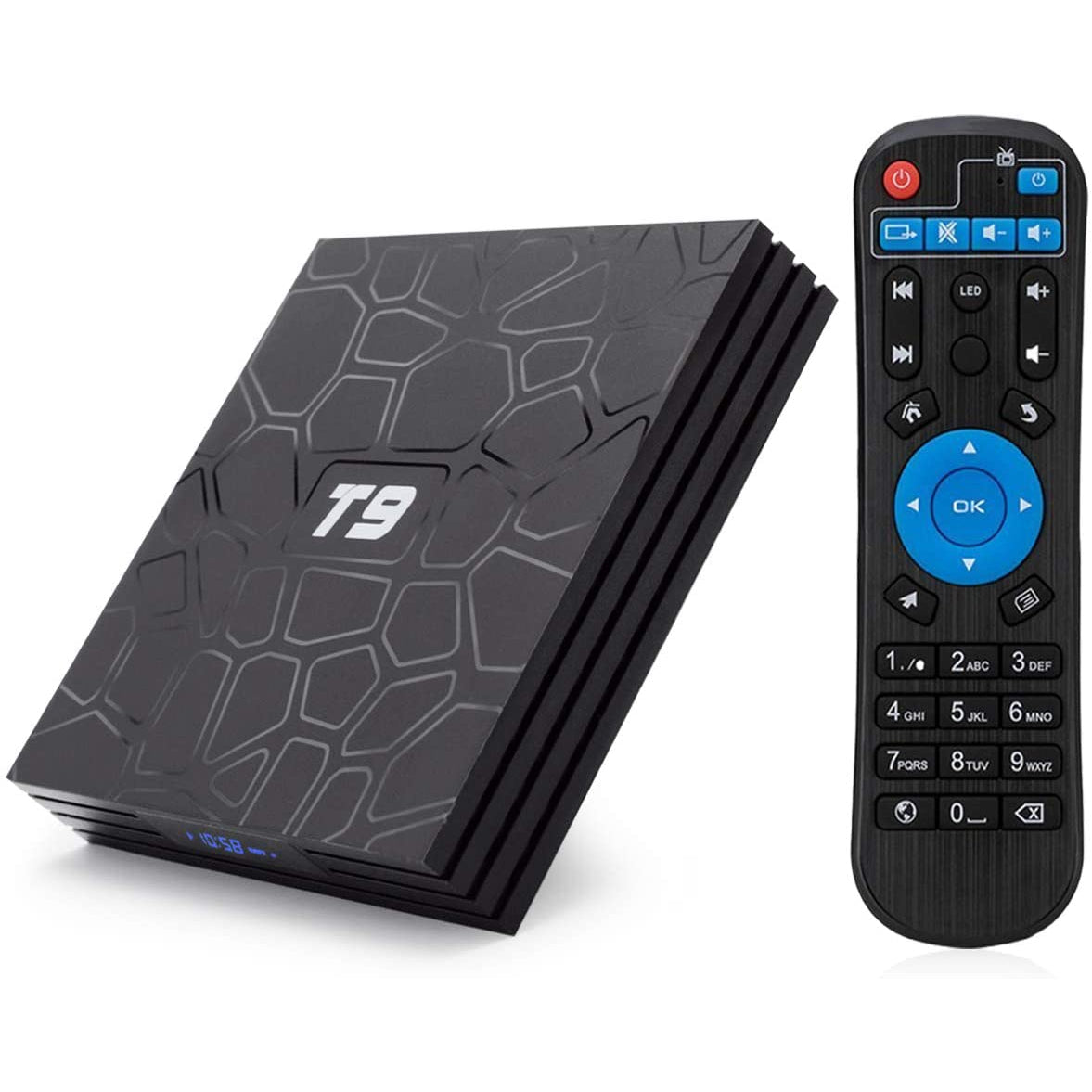 T9 Android 8.1 TV BOX, 4GB RAM 32GB ROM RK3328 Quad Core Smart Box