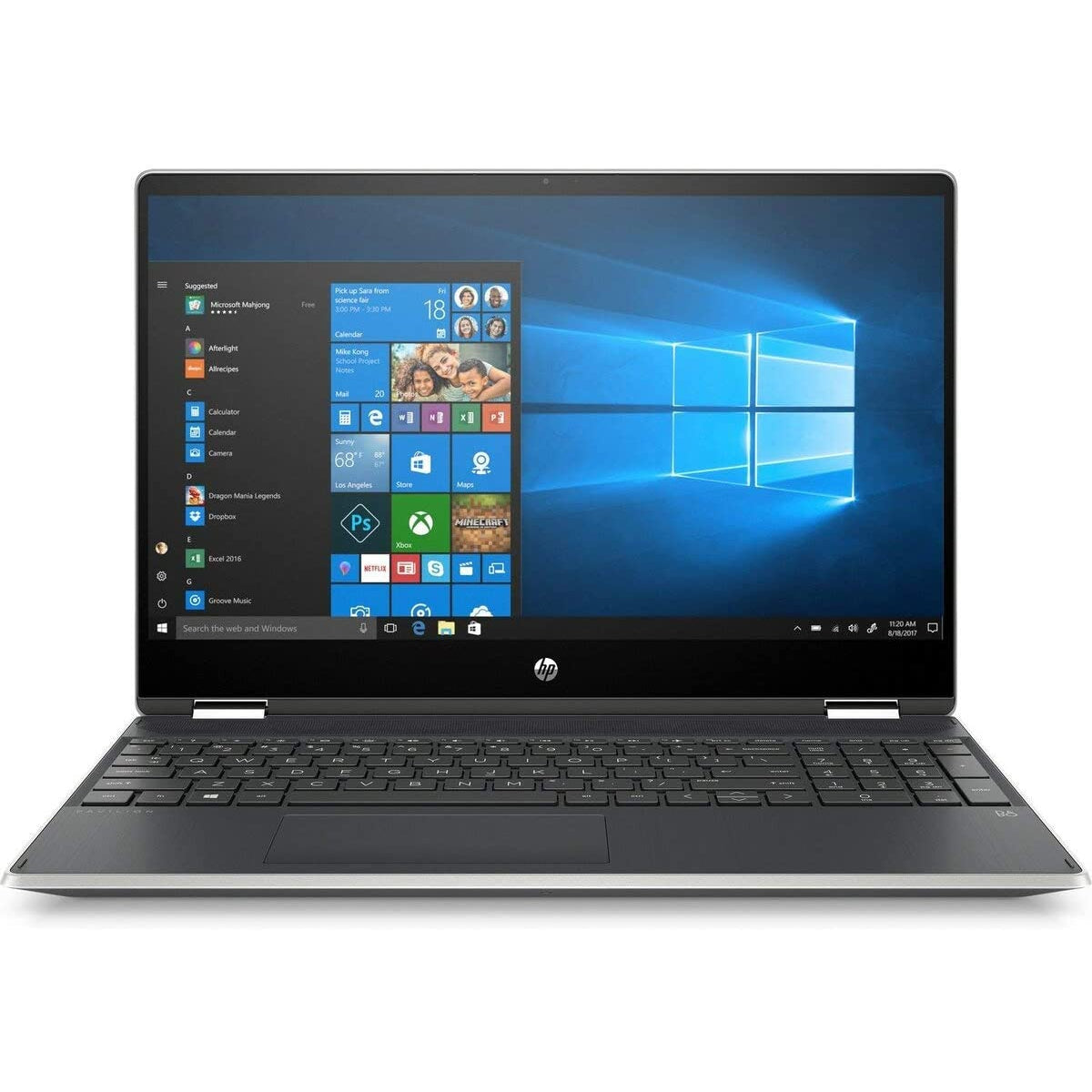 HP Pavilion 15-DQ1004NA 15.6" Laptop, Intel Core i3, 8GB, 1TB, 8UN70EA#ABU, Silver