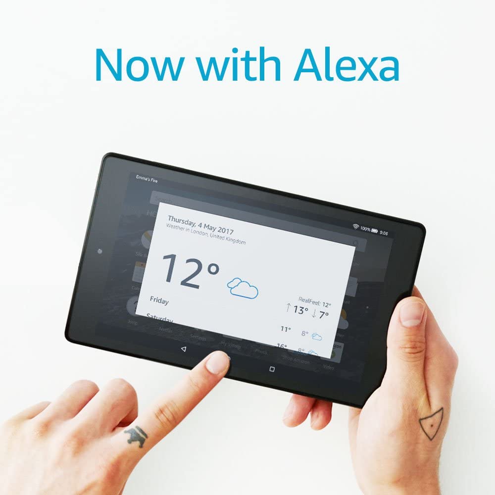 Amazon Fire HD 8 Tablet with Alexa, 8" HD Display, 16 GB, Blue