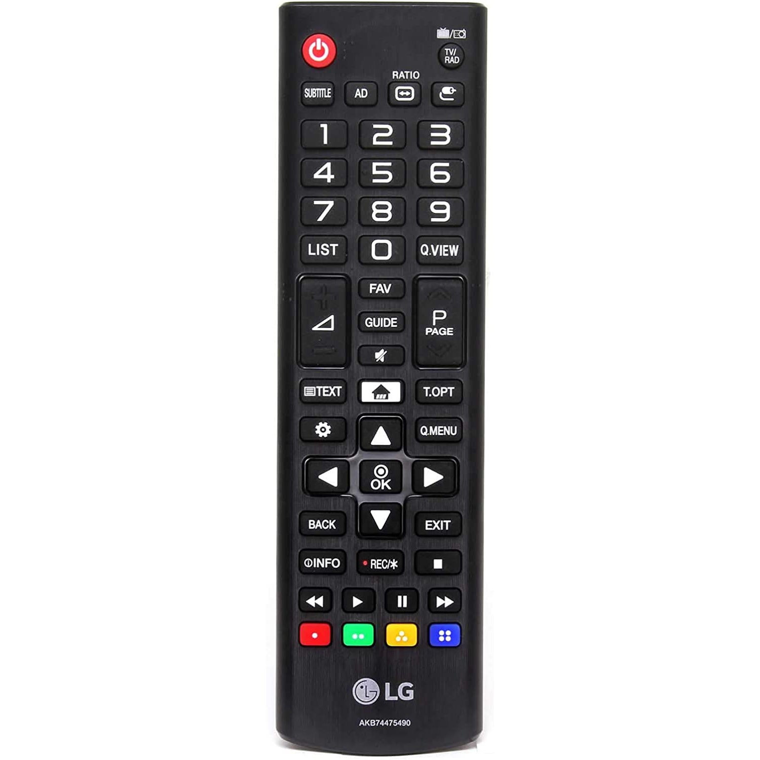LG AKB74475490 Television Remote Control for 4K 8K OLED UHD HDR TVs