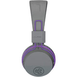 JLab JBuddies Studio Kids Wireless Headphones - Grey / Purple - Refurbished Pristine