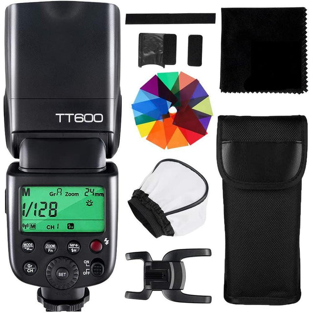 GODOX TT600 Flash Speedlight GN60 2.4G Wireless Camera Speedlite for Canon Nikon Pentax Fujifilm Olympus Camera - Black