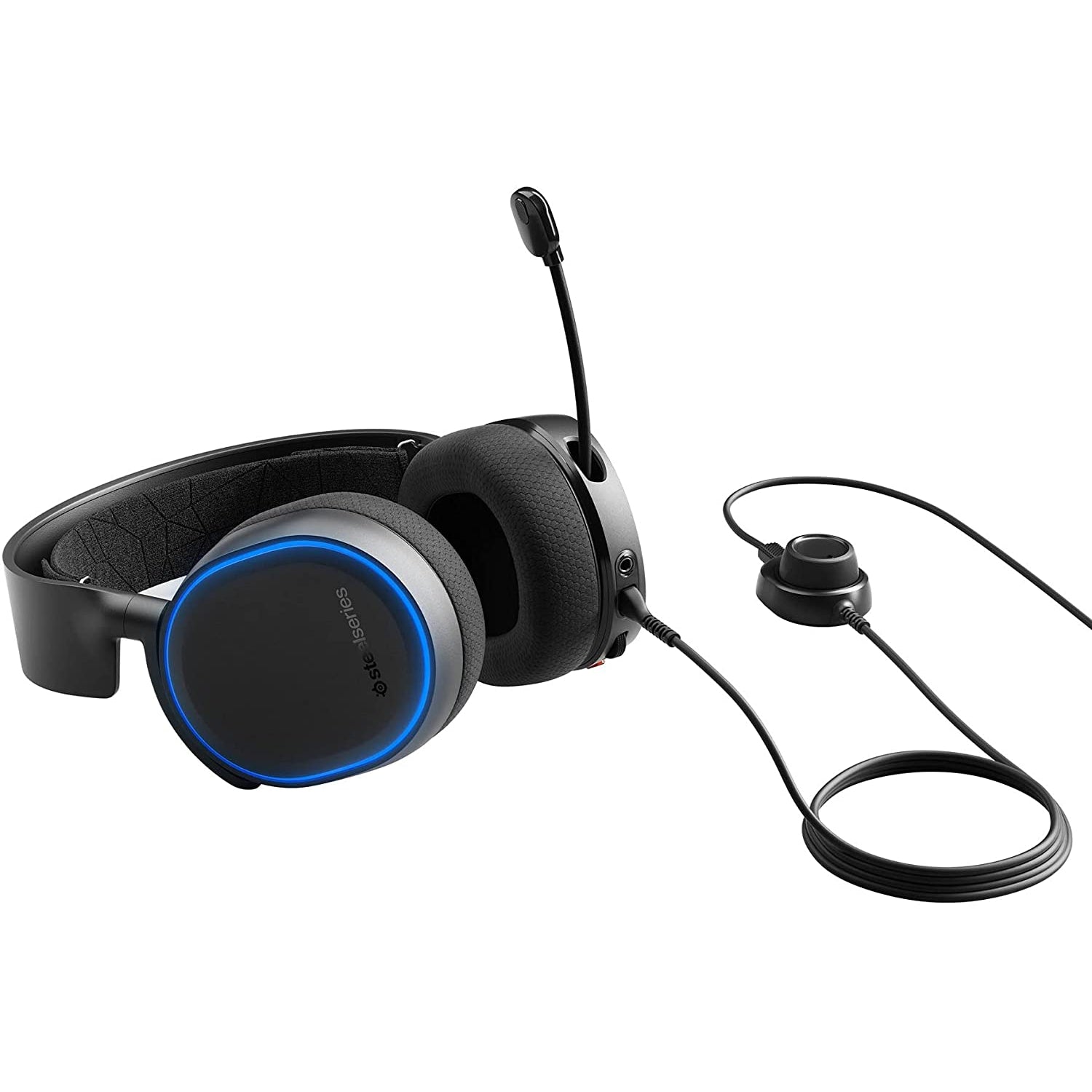 SteelSeries Arctis 5 Gaming Headset, RGB Illumination, PC and PlayStation, Black