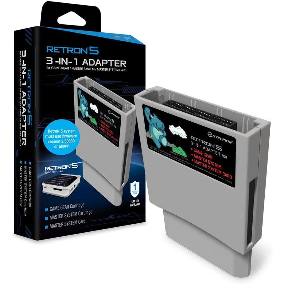 Hyperkin RetroN 5 3-in-1 Adapter for Game Gear, Master System, and Master System Card
