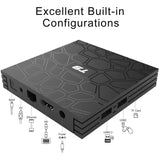 T9 Android 8.1 TV BOX, 4GB RAM 32GB ROM RK3328 Quad Core Smart Box