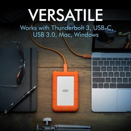 LaCie Rugged USB-C 2TB External Hard Drive