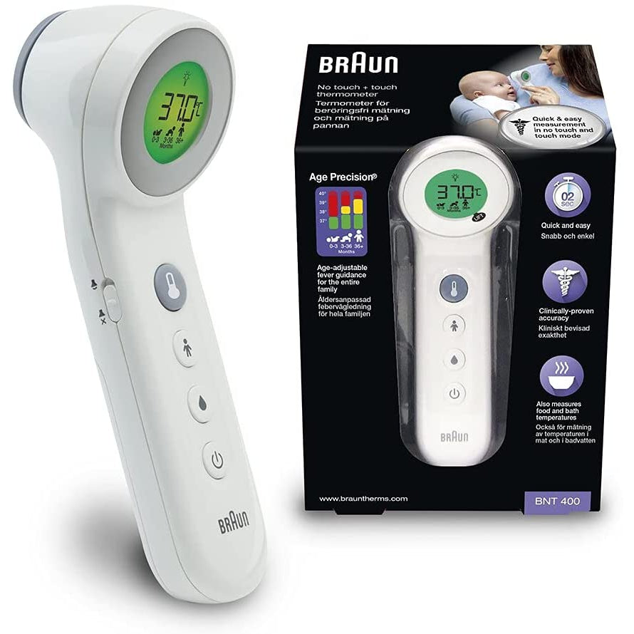 Braun No Touch + Touch thermometer with Age Precision