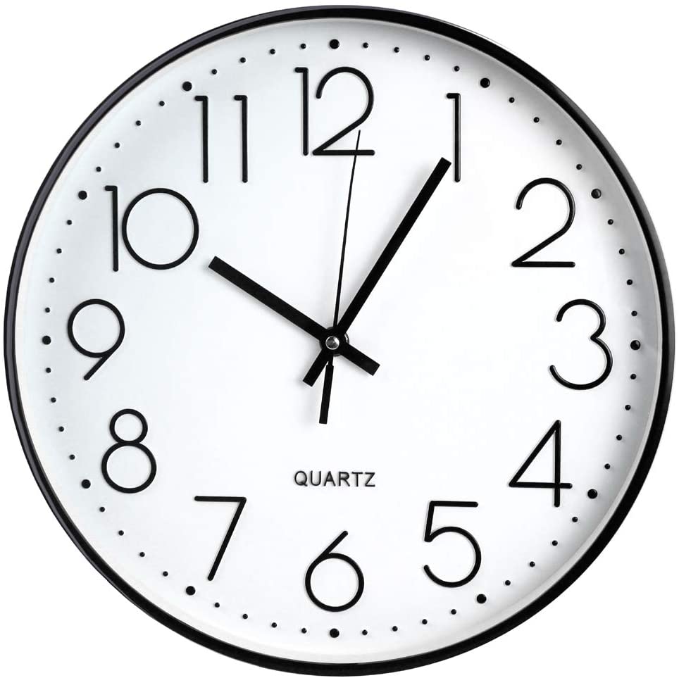 Generic Wall Clock - Black / White