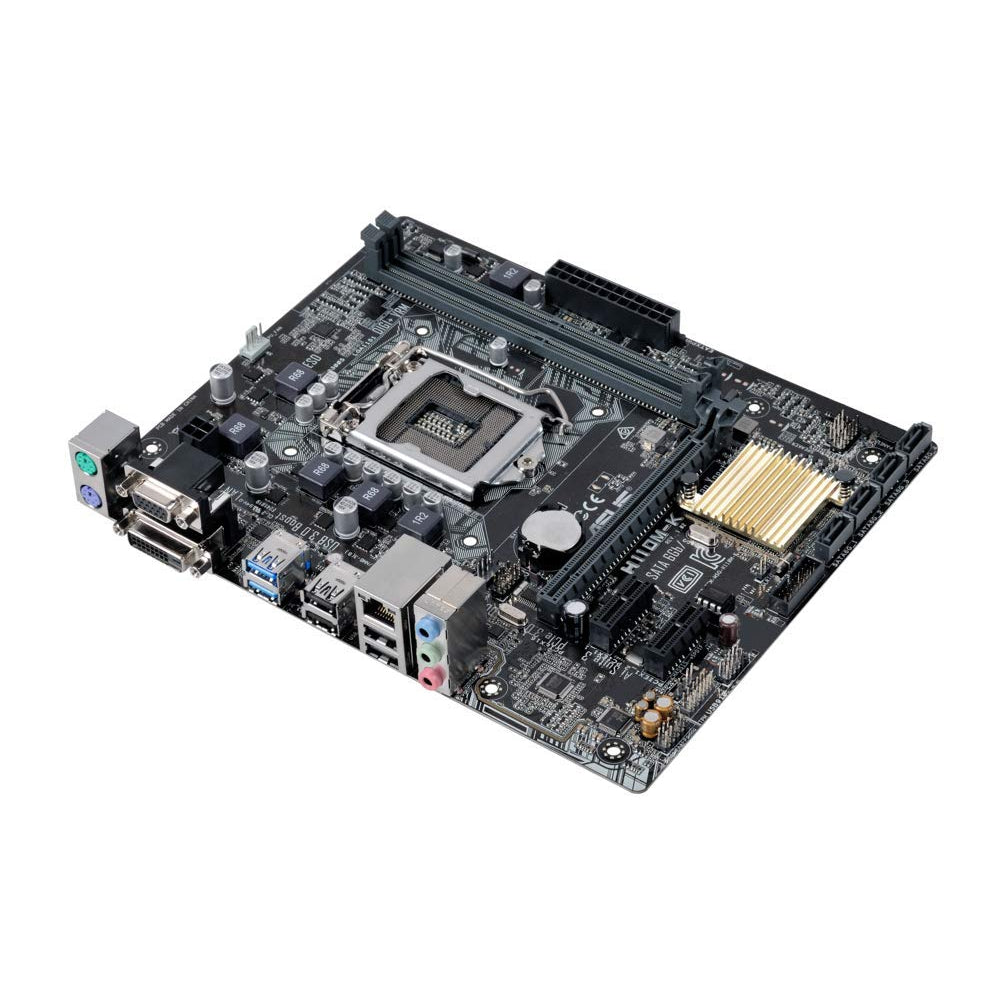 ASUS H110M-K Motherboard, Micro ATX, LGA1151 Socket, H110, USB 3.0
