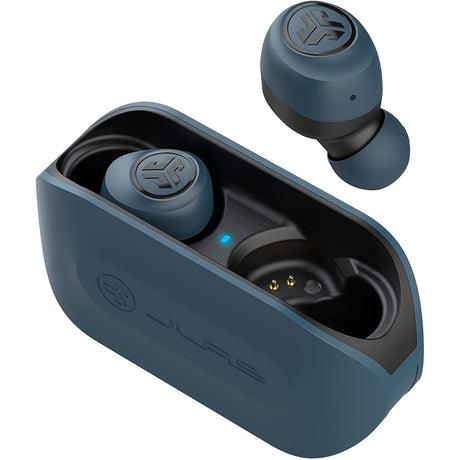 JLab Go Air Wireless Earphones with Charging Case - Blue - Excellent