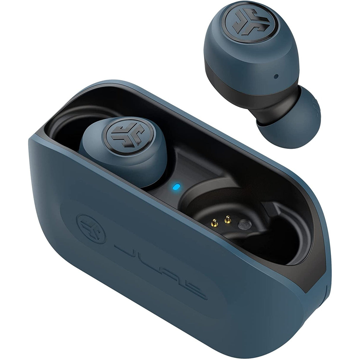 JLab Go Air Wireless Earphones with Charging Case - Blue - Pristine