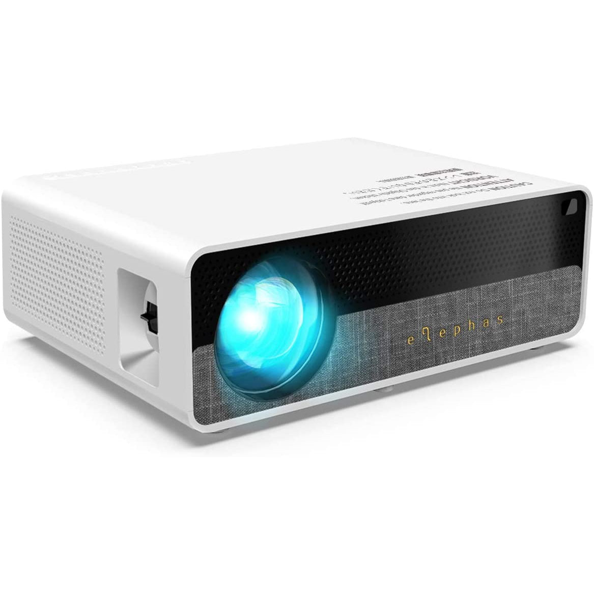 ELEPHAS Q9 Projector Native 1080P HD Video Projector Supports 2K, 6800 Lumens - White