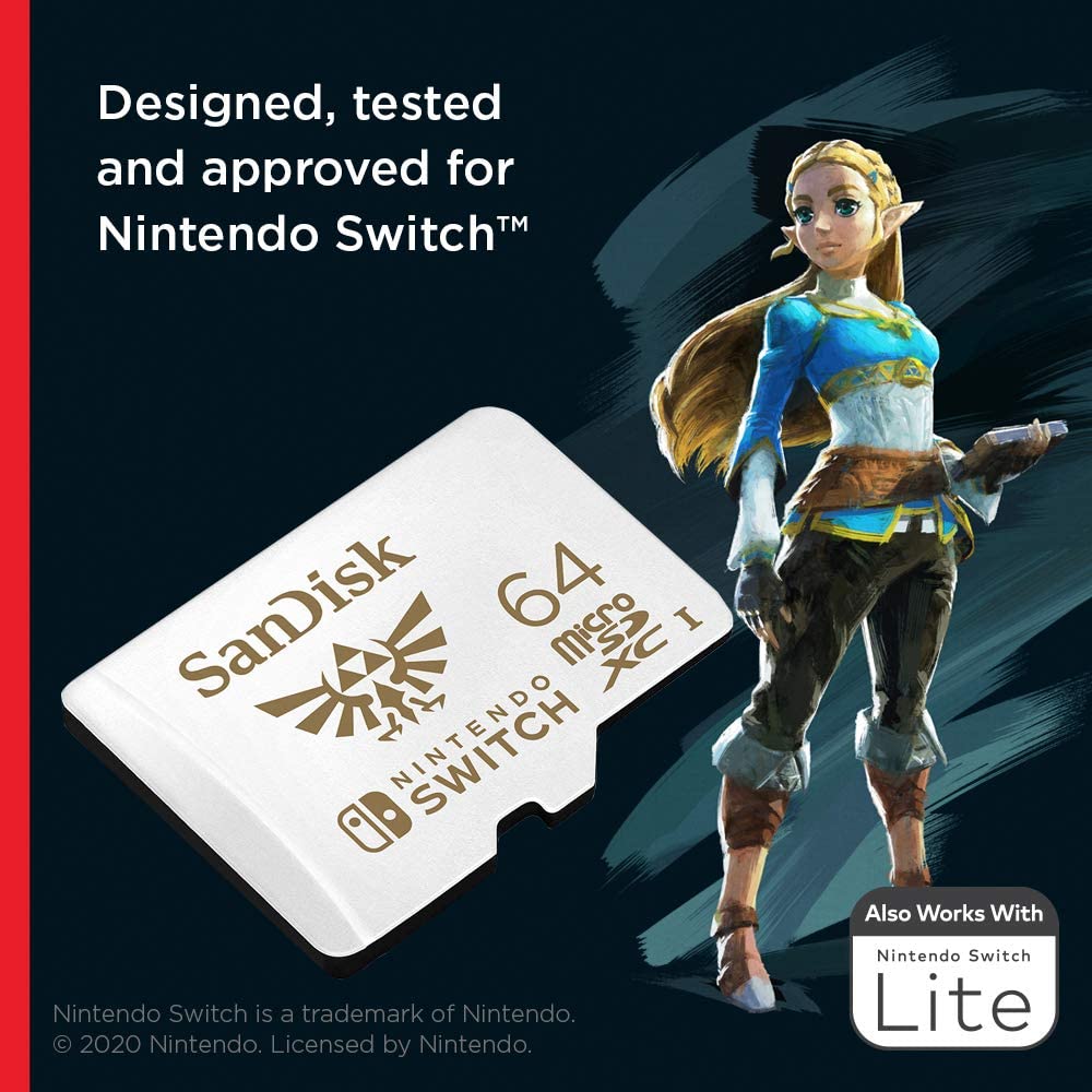 SanDisk microSDXC UHS-I card for Nintendo Switch 64GB Legend of Zelda Edition