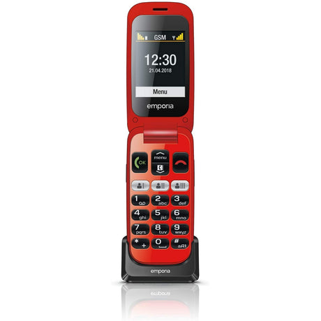 Emporia One Flip Phone 2G 2.4" - Black/Red - Refurbished Excellent