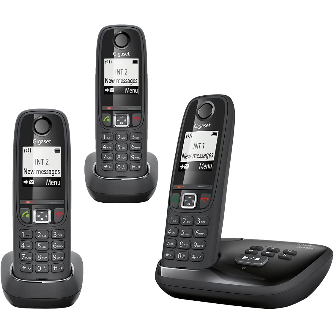 Gigaset AS405A - Advanced Cordless Home Phone - Single / Duo / Trio