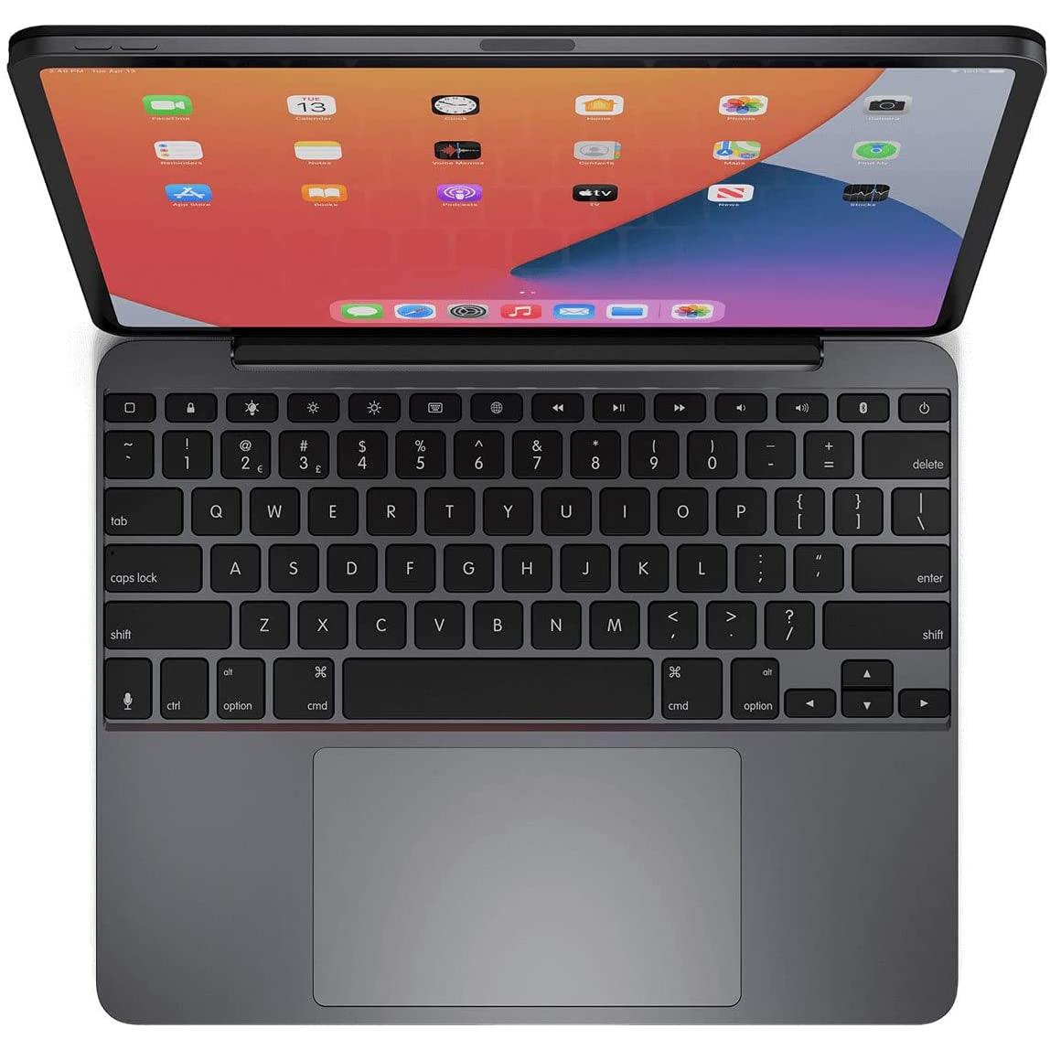 Brydge 12.9 MAX+ Wireless Keyboard Case with Multi-Touch Trackpad for iPad Pro 12.9-inch - Space Grey