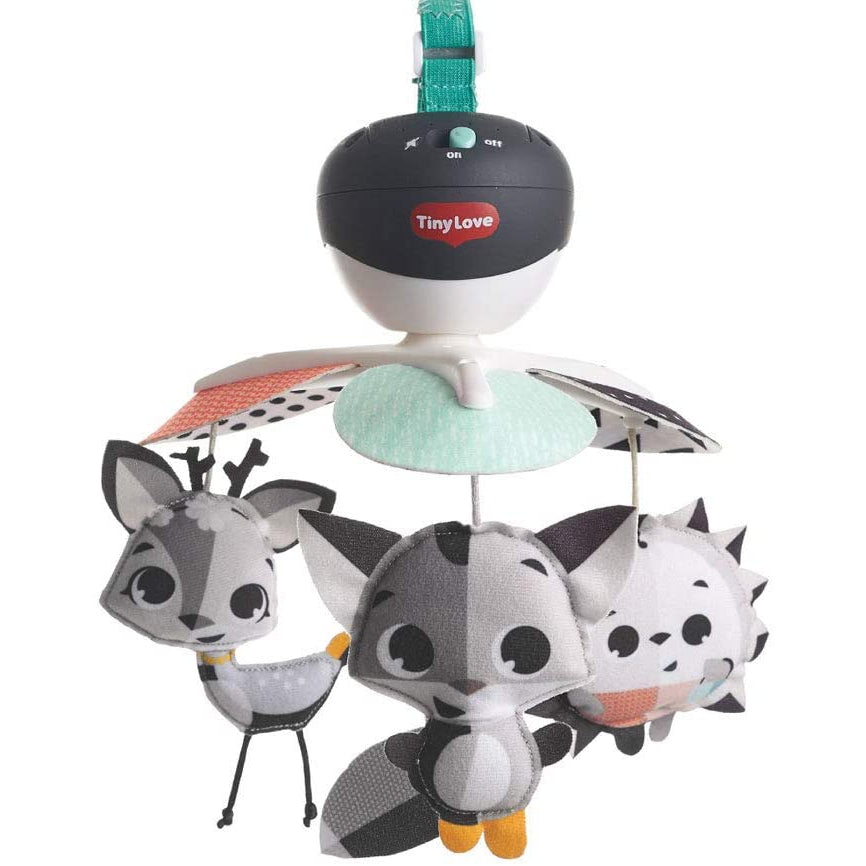 Tiny Love Black and White Take-Along Mobile, Baby Mobile with Music, 0m +, 29 x 20,5 x 32 cm, Magical Tales