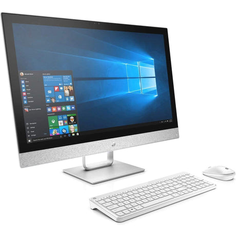 HP 27-r104na 27" All in One PC, Intel Core i7-8700T, 2TB+128GB SSD - White