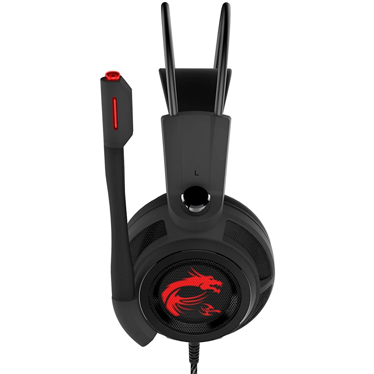 MSI DS502 7.1 Virtual Surround Sound Gaming Headset 'Black with Ambient MSI Dragon Logo
