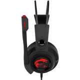 MSI DS502 7.1 Virtual Surround Sound Gaming Headset 'Black with Ambient MSI Dragon Logo