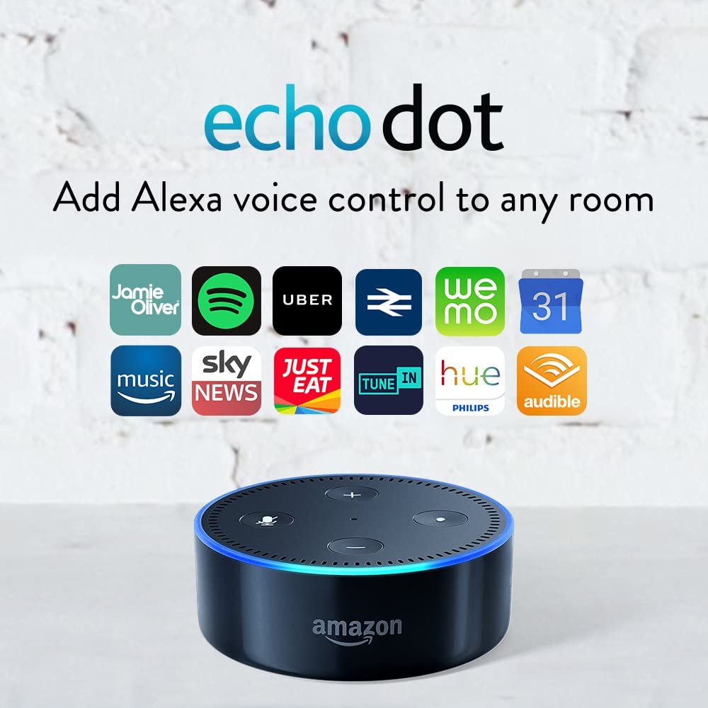 Amazon Echo Dot (2nd Gen) - Smart Speaker with Alexa