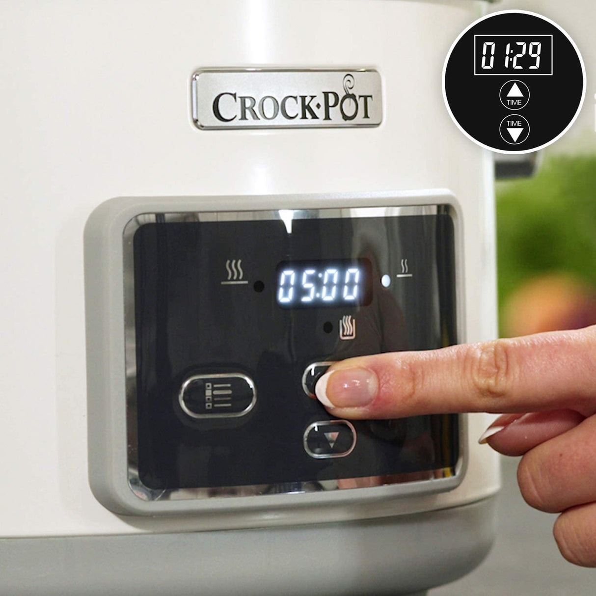 Crock-Pot CSC026 DuraCeramic Digital Saute Slow Cooker with HOB-Safe Pot, Anti-Stick & Easy Clean, 5L
